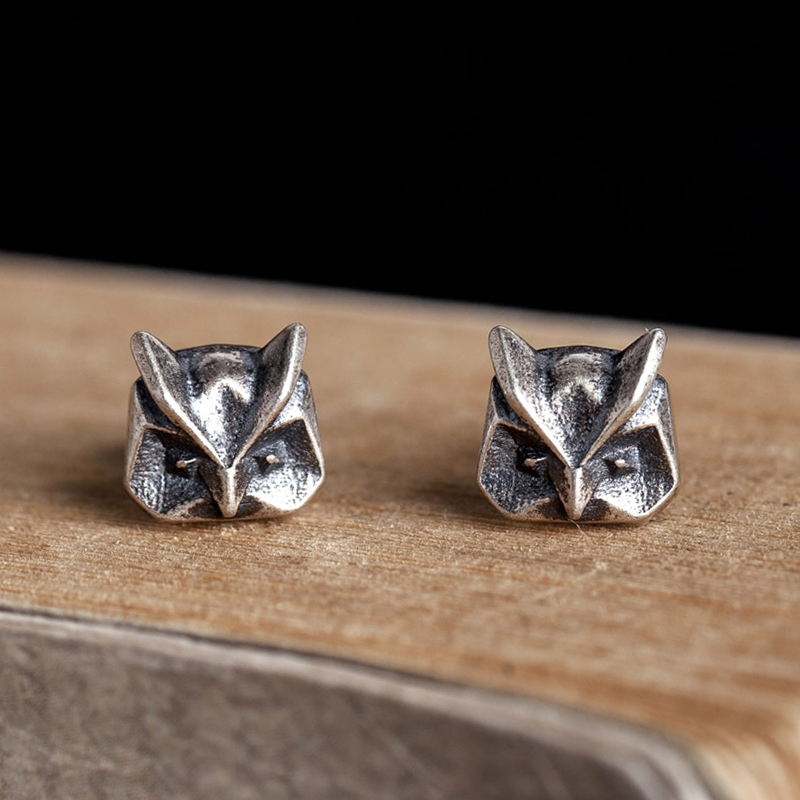 小众男士设计感纯银单只耳钉