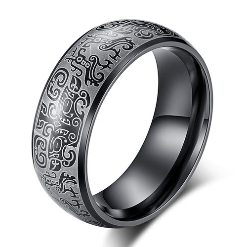 神兽饕餮单身风复古男士戒指