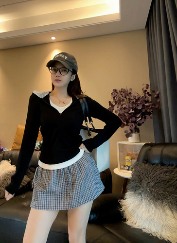 THEA买手店FUNT25格纹泡泡纱短裤官方授权