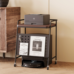 包豪斯扫地机器人打印机置物架落地带轮沙发边几基站收纳柜鱼缸架