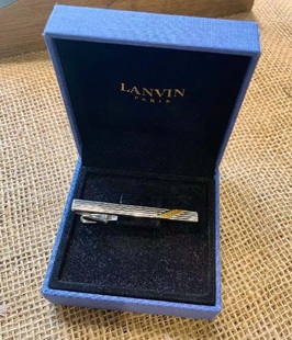 浪文 绅士品 德国产 近新 LANV1N 领带用品 原盒 领带夹