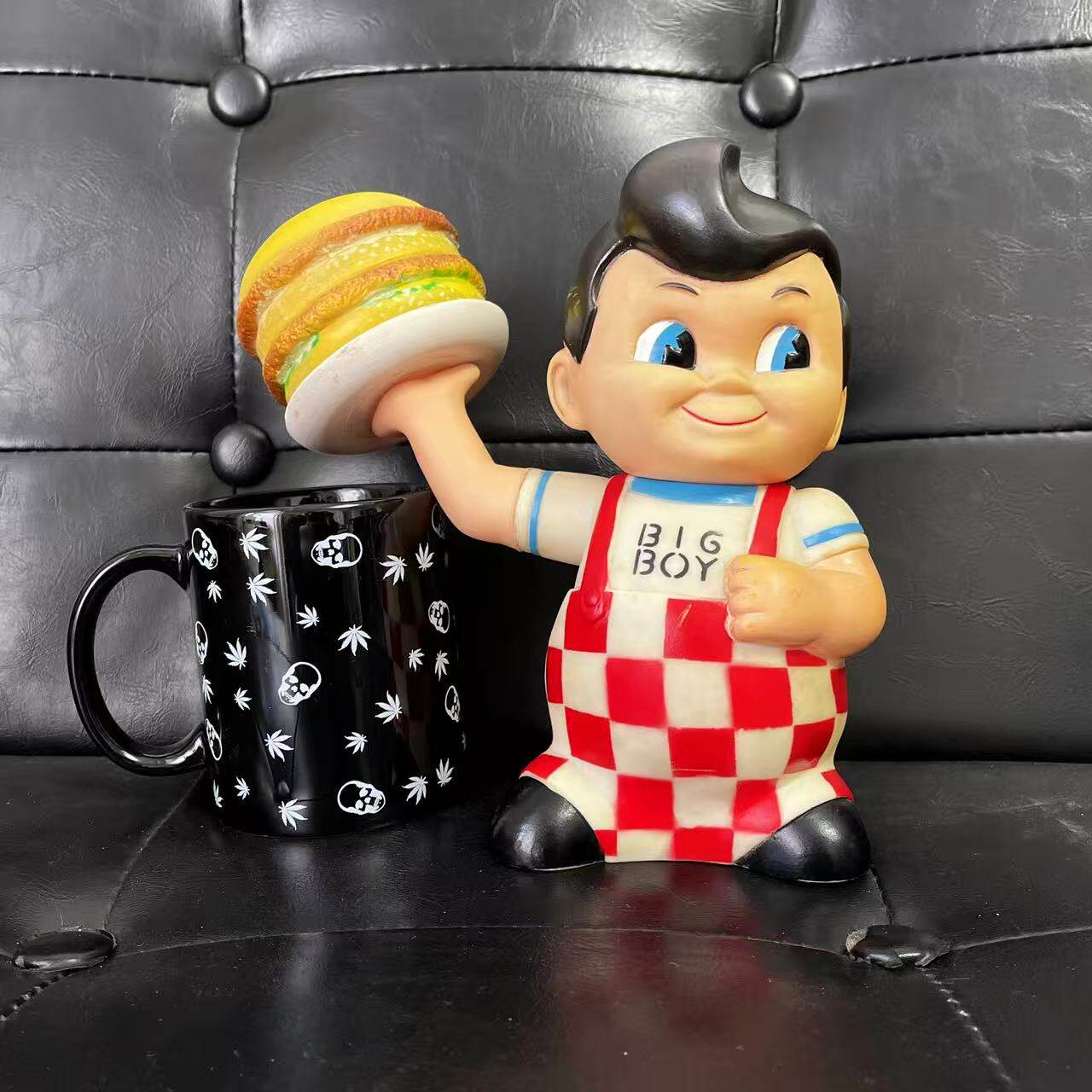 60年代 古董玩具 美式复古 玩具 big boy 汉堡小子 公仔 胶皮