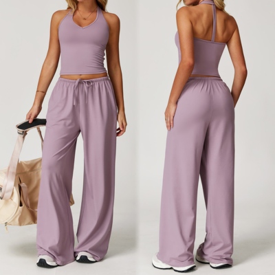 小岛姐妹运动休闲服两件套装速干