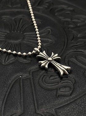 复古十字架项链男女嘻哈个性十字架吊坠经典款