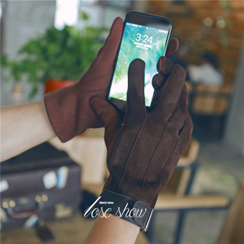 Gants pour homme en velours - Ref 2782577 Image 3
