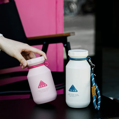 OPUS随行保温杯男生户外便携高颜值女生水杯咖啡杯316L不锈钢杯子