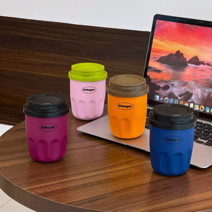 世大家咖啡杯迷你保温杯小巧便携女高颜值陶瓷内胆外出携带水杯子