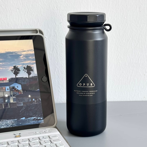OPUS泡茶保温杯男生运动外出便携户外316不锈钢保冷水杯2025新款