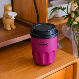 世大家咖啡杯迷你保温杯小巧便携女高颜值陶瓷内胆外出携带水杯子