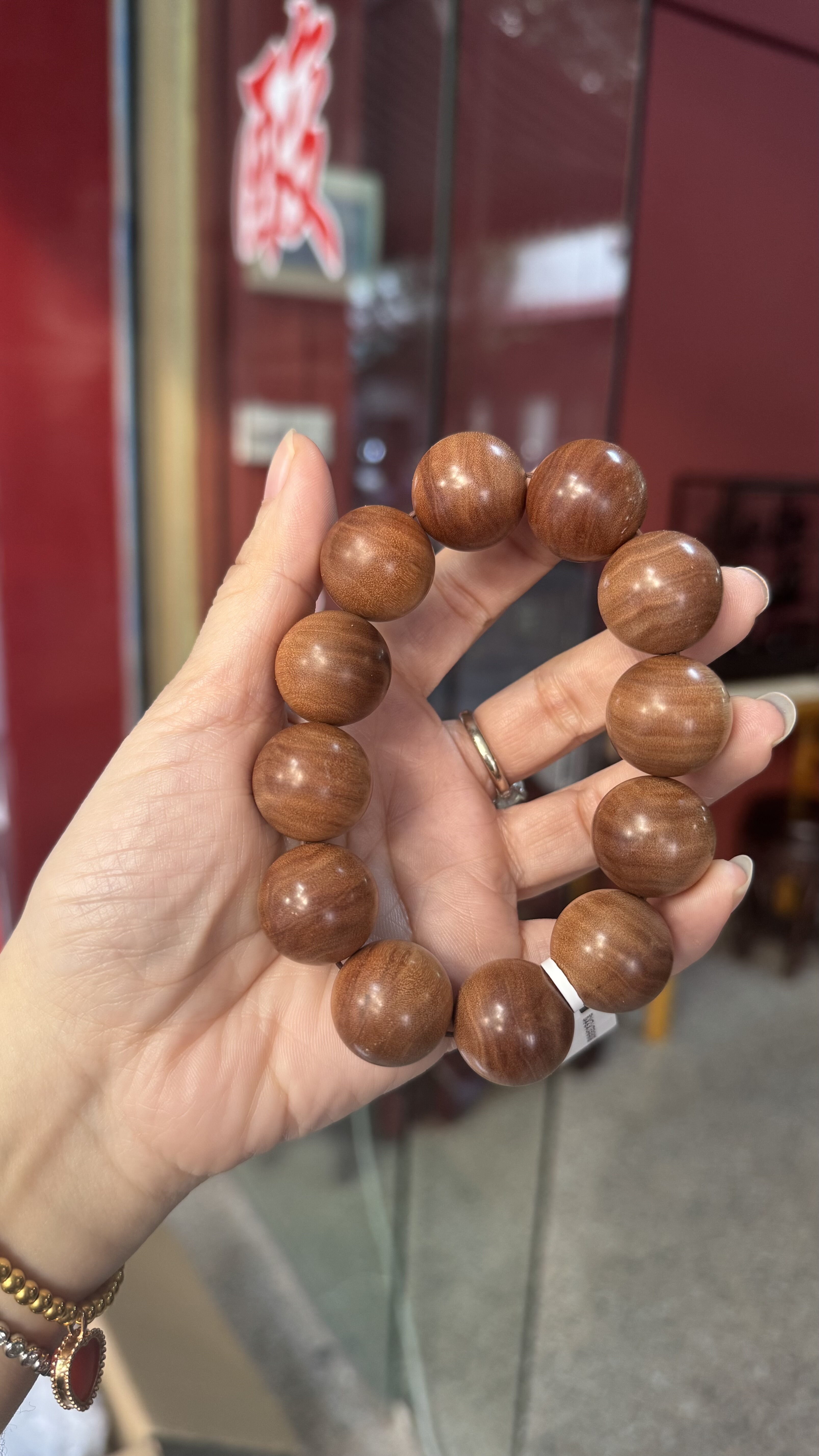 印度老东加檀香老料2.0沉水香料手串文玩精品