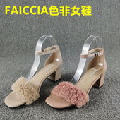 处理时尚 百搭真皮凉鞋 夏季 亏本断码 浅口露趾一字扣带羊皮中空女鞋