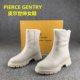 短筒加厚保暖加绒棉鞋 断码 处理皮尔世绅真皮女靴头层牛皮冬季 子女