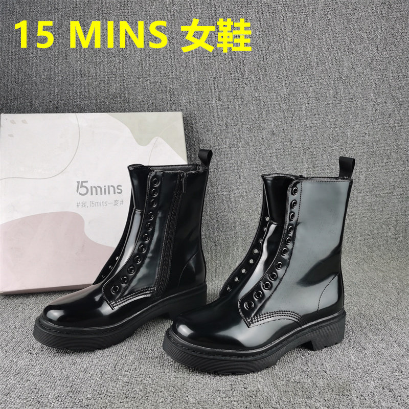 撤柜断码处理时尚百搭休闲马丁靴女秋冬款低跟侧拉链短筒单靴子女,女鞋,马丁靴,淘宝优惠券,粉丝福利购,淘宝优惠卷