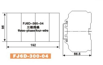 海燕 三相四线FJ6D-300-04 接线端子FJ6D-300-04六九十二十八表户