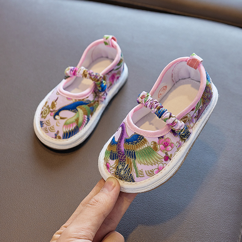 儿童手工千层底布鞋透气春秋