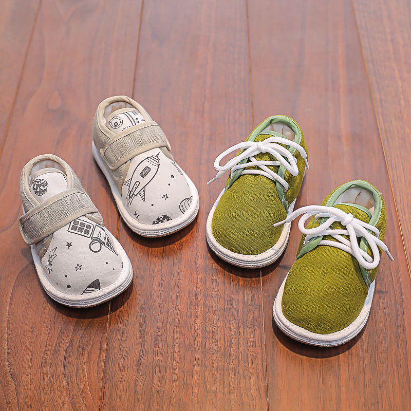 宝宝1-2岁3薄棉花鞋学步家居鞋冬