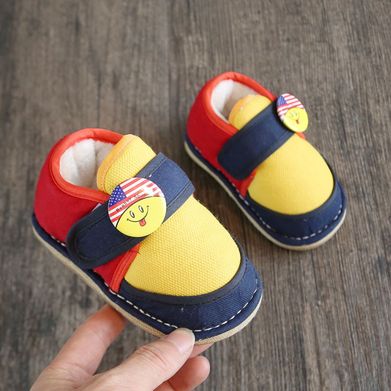 宝宝手工棉鞋1-2冬季加绒加厚