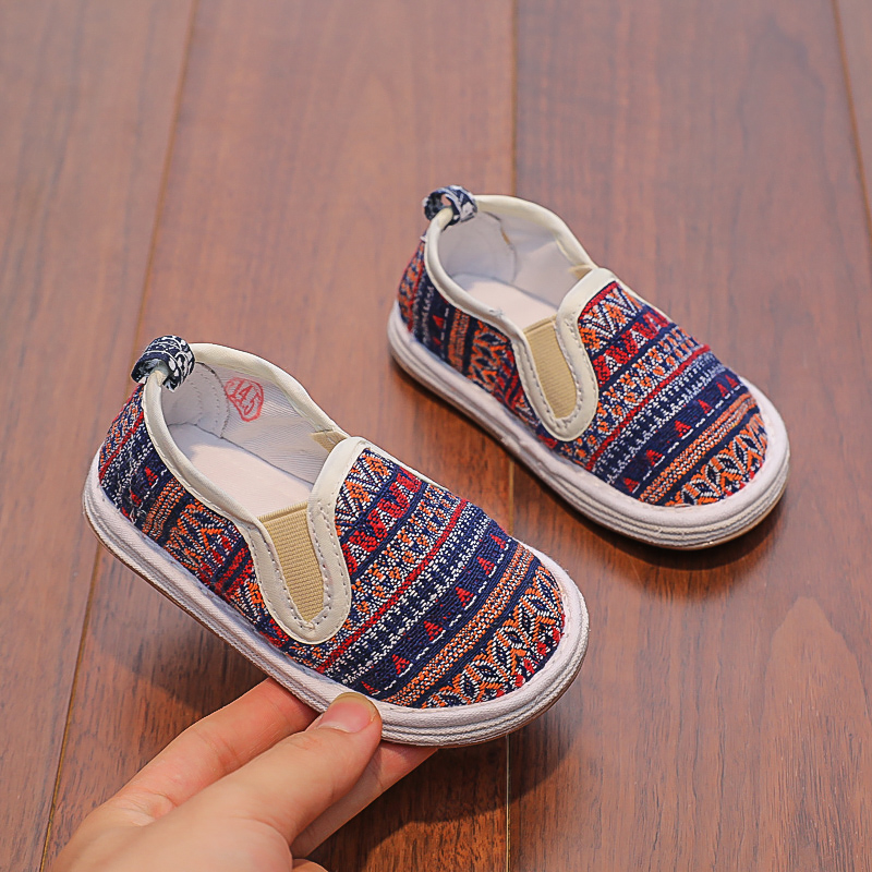 亲子儿童1-7岁手工千层底布鞋