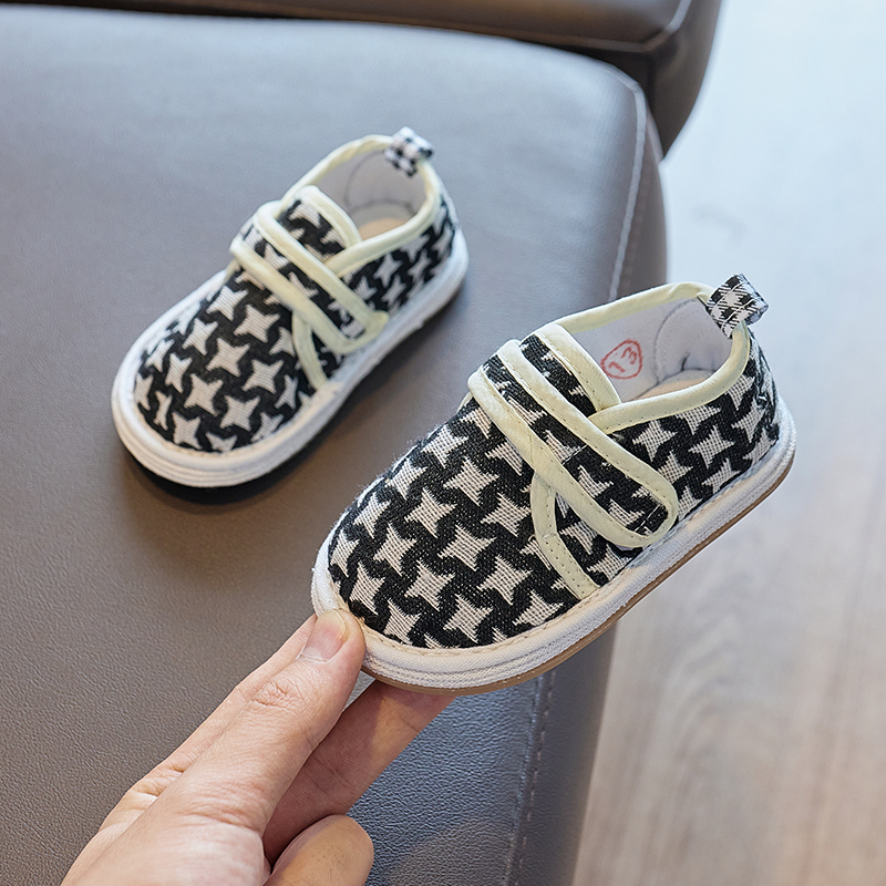 姿多尼儿童1-7岁手工千层底布鞋