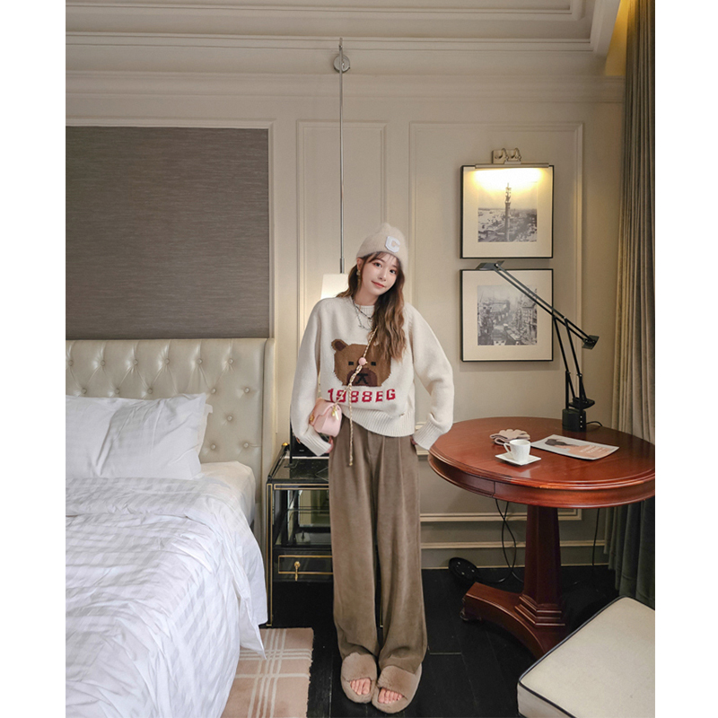 高腰韩版MISS158小个子阔腿裤