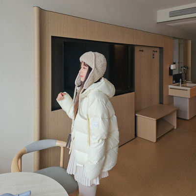 90白鸭绒连帽小个子面包服冬季