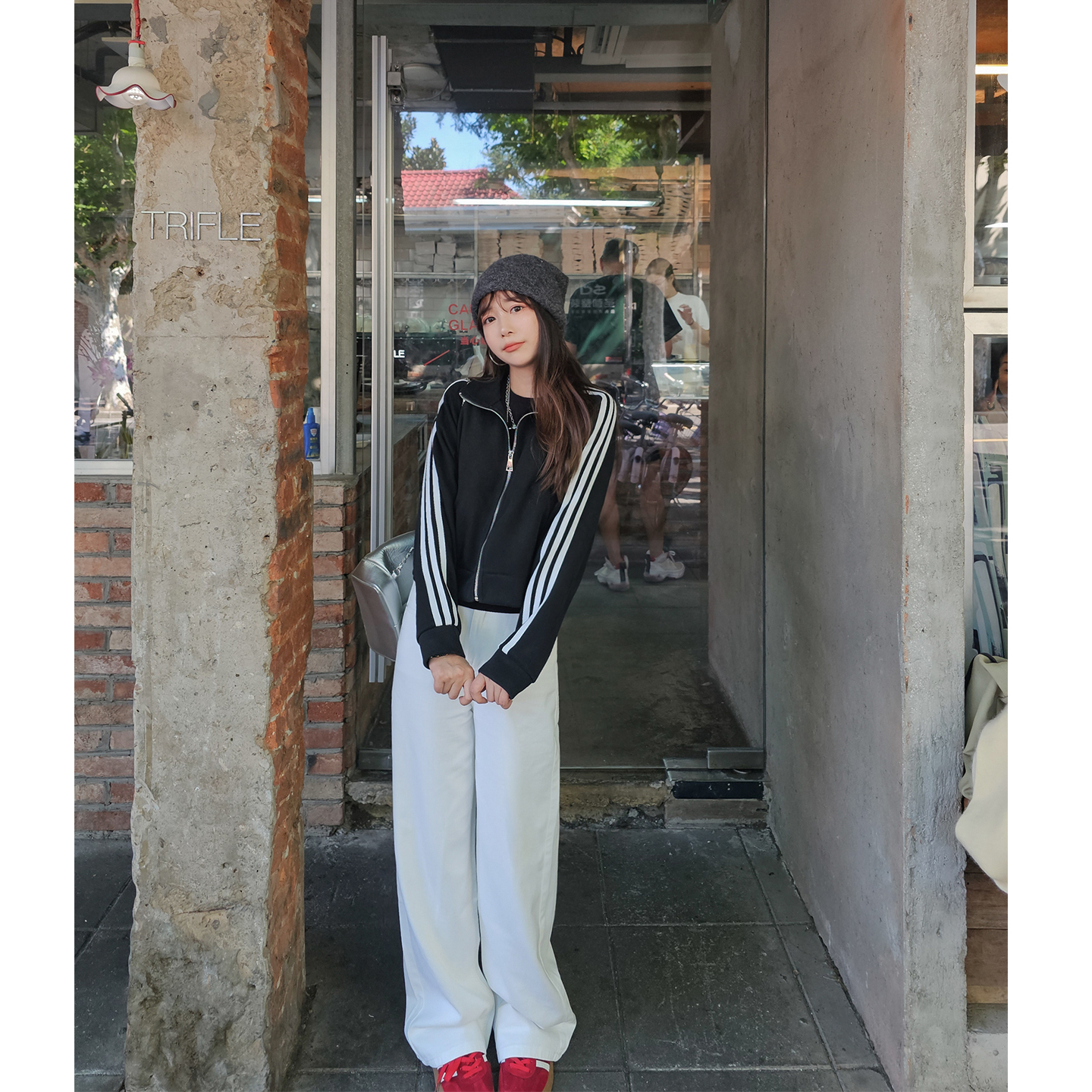 小个子加长直筒裤子阔腿牛仔裤女