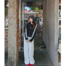 垂感棕色阔腿棉牛仔裤女秋新款小个子窄版直筒裤咖啡色复古风裤子