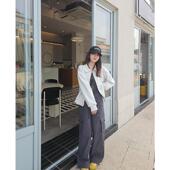 裤 登山美式 女装 工装 子女春秋2024新款 直筒显瘦阔腿裤 运动裤