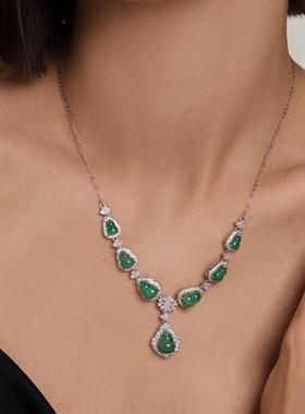 新中式国风葫芦吊坠锁骨项链