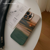 享受当下 ins小众治愈系日出风景手机壳17promax新款 苹果16简约华为mate70p80荣耀400全包小米17vivoX300