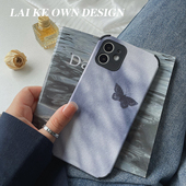 16华为Pura80mate70软壳小米17红米k80荣耀400vivoX300 盗梦 原创高级感蝴蝶手机壳适用苹果17pro新款 S30