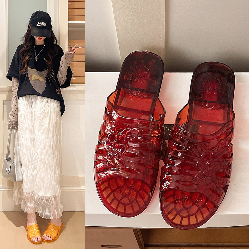 酒店水晶拖鞋女新款耐磨居家室内
