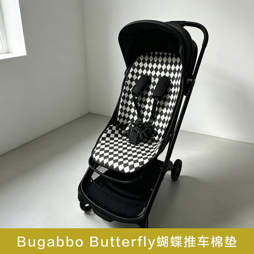 适配Bugaboo博格步Butterfly小蝴蝶2代婴儿推车棉垫加厚秋冬保暖