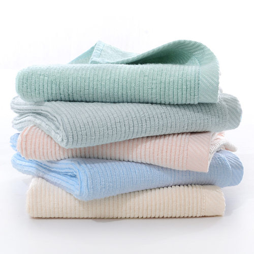 Bamboo Fiber 60*30 Horizontal Stripe Medium Towel Soft, Abso