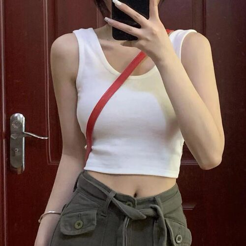 2026 Women’s Strap Vest, Outerwear Or Undergarment, Short-l