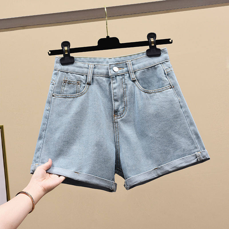 608 High-waisted Denim Shorts For Women 2026 High-waisted, L - 实物图