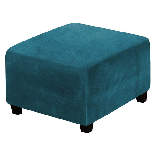 Velvet Super Soft Full Square Elastic Pedal Ottoman ver Simp