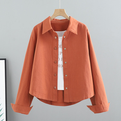 Solid lor Short Fashion Jacket Korean Style Loose And Versat