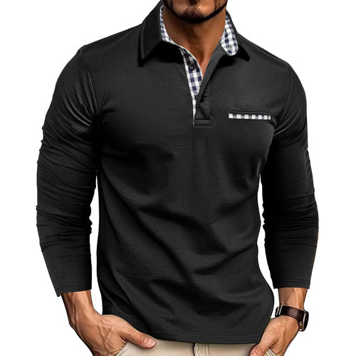 2026 Knitted Plaid Men's Shirt, Business Casual 4 Men's Loos
