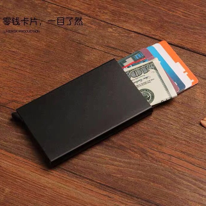 Business Card Holder Aluminum Alloy Metal Card Bag Rfid Mone
