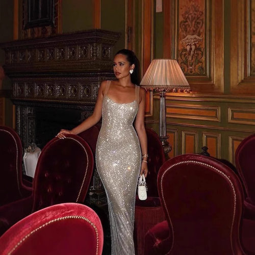 Designed Sparkling Temperament Suspender Women's Ladylike Fa