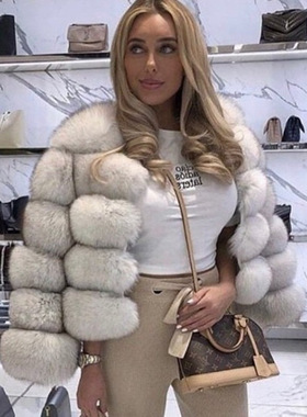 Hot Selling Imitation Fox Fur Imitation at Women's Short Fur