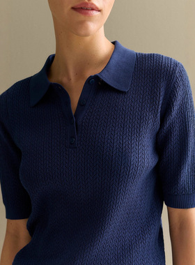 Ozon Hollow Sweater Versatile Short-sleeved Knitted Women's