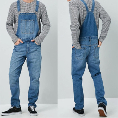 Men’s Denim Suspender Pants, Overalls, Men’s Trousers, Men