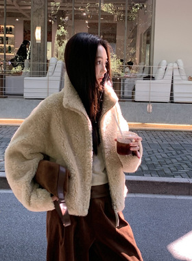 Korean-style 100 Lamb Wool at Women's Short 2026 Sheep at Wi