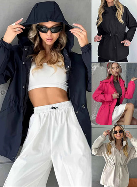 2026 Women's Waterproof Jacket Slim Fit Windproof