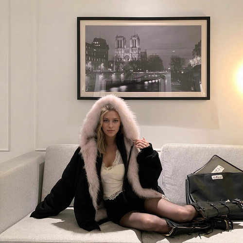 Double-sided Eco-friendly Women’s Mink Fur Warm Mountain Sc