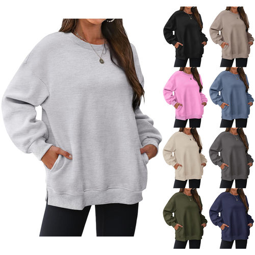 Women’s Fleece-lined, Thickened Pullover With Pockets, 2026
