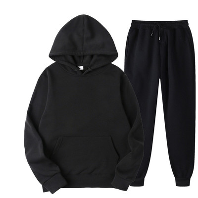 Men's Sporty Hooded Pullover Outerwear Unisex Casual Fashion