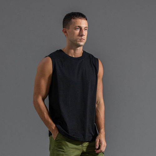 Men's Crewneck T-shirt Thin Traceless 2026 Casual Sleeveless